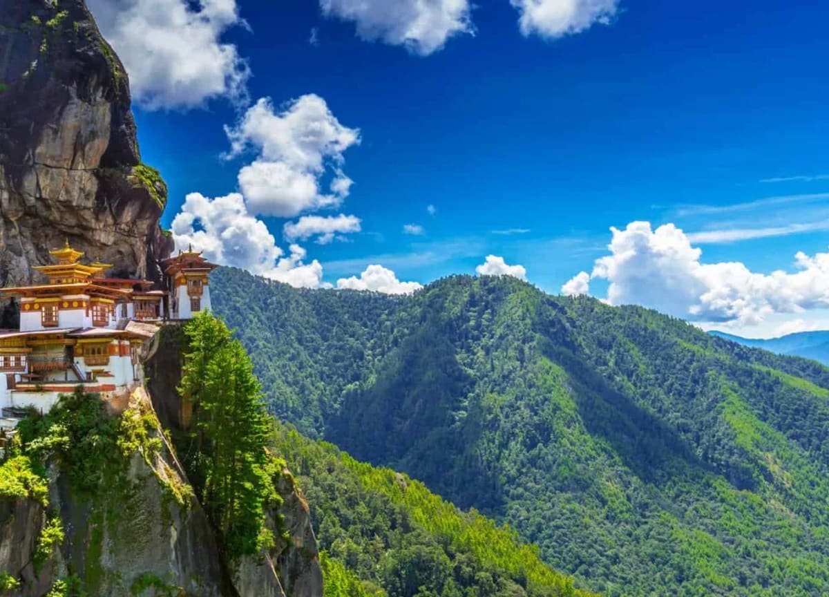 The climb to Tiger's Nest, together — Paro, Bhutan